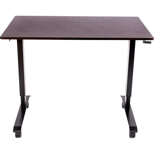 Luxor-STANDCF48-BK/DW 48" Adjustable Standing Desk (Black Frame/Dark Walnut Top)