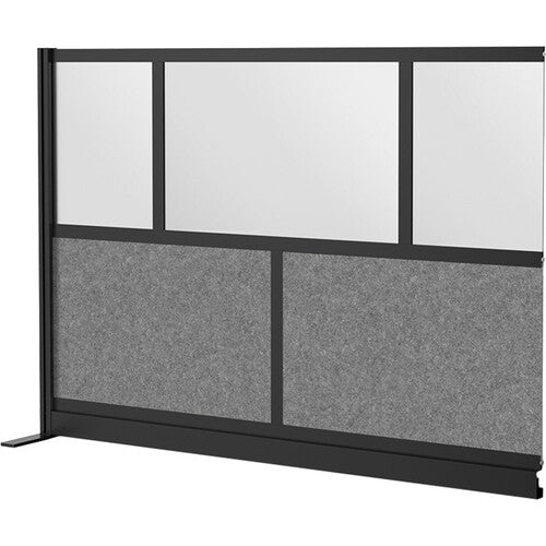 Luxor-MW-7048-XCGB Modular Room Divider Add-On Wall (70 x 48", Black)
