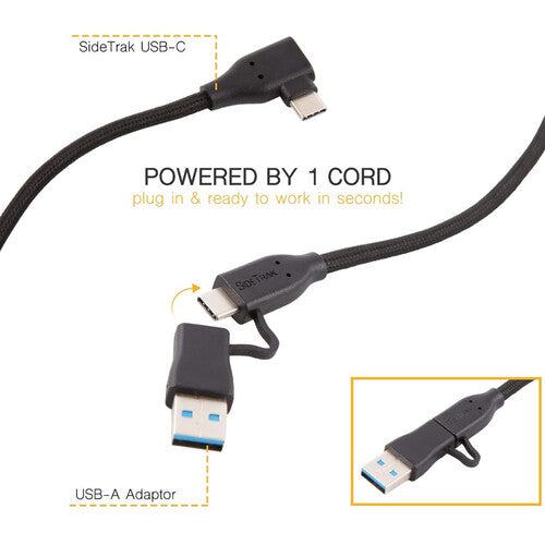 Luxor SideTrak USB-C to USB-C Cable & USB-A Adapter