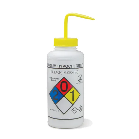 Marketlab Bleach Vented RTK GHS Wash Bottle