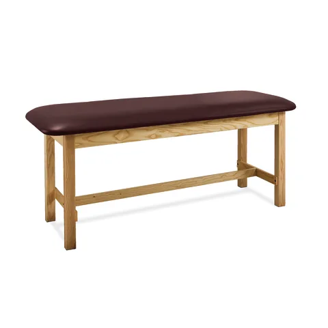 Marketlab Flat Top Wooden Treatment Exam Table H-Brace