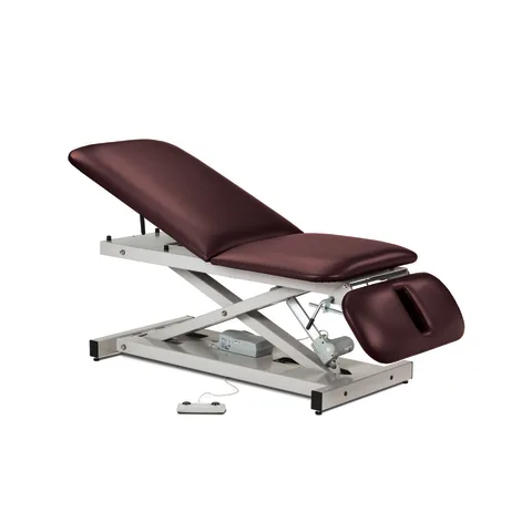 Marketlab Power Height Exam Table with Backrest, Drop Section
