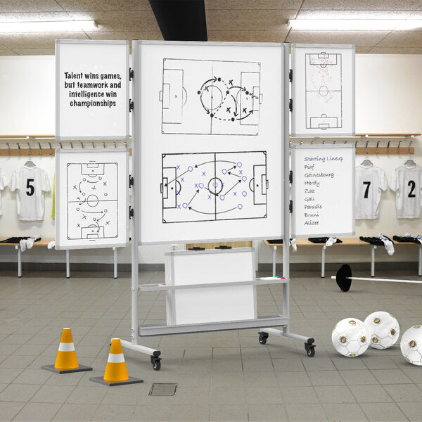 Luxor-COLLAB-STATION Double Sided Mobile Dry-Erase Whiteboard