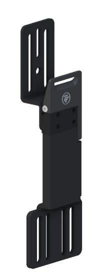 Therafin-34441-Hip Guide Bracket, Locking Rem Channel, 3.5" Thick, 1" Offset, 3" Pad Mount, EA