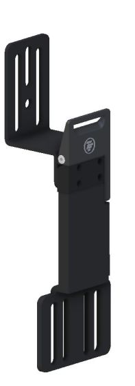 Therafin-34443-Hip Guide Bracket, Locking Rem Channel, 3.5" Thick, 2" Offset, 3" Pad Mount, EA
