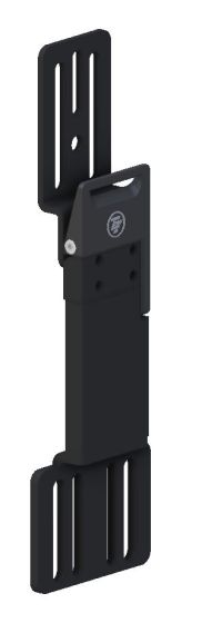 Therafin-34447-Hip Guide Bracket, Locking Rem Channel, 4" Thick, 1/2" Offset, 3" Pad Mount, EA