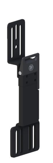 Therafin-34449-Hip Guide Bracket, Locking Rem Channel, 4" Thick, 1" Offset, 3" Pad Mount, EA