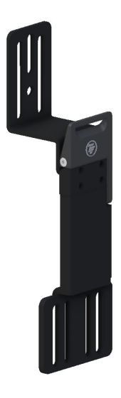 Therafin-34451-Hip Guide Bracket, Locking Rem Channel, 4" Thick, 2" Offset, 3" Pad Mount, EA