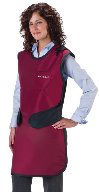 Wolf X-Ray Protective Apron, Easy Wrap, Light Weight Lead with Thyroid Collar