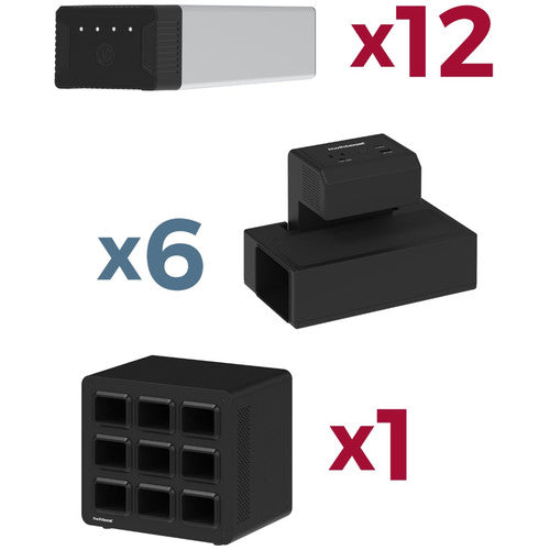 Luxor-KBEP-12B6C9 KwikBoost EdgePower Constant Use Bundle Desktop Charging Station System