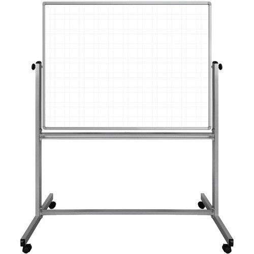 Luxor Mobile Magnetic Double-Sided Ghost Grid Whiteboard