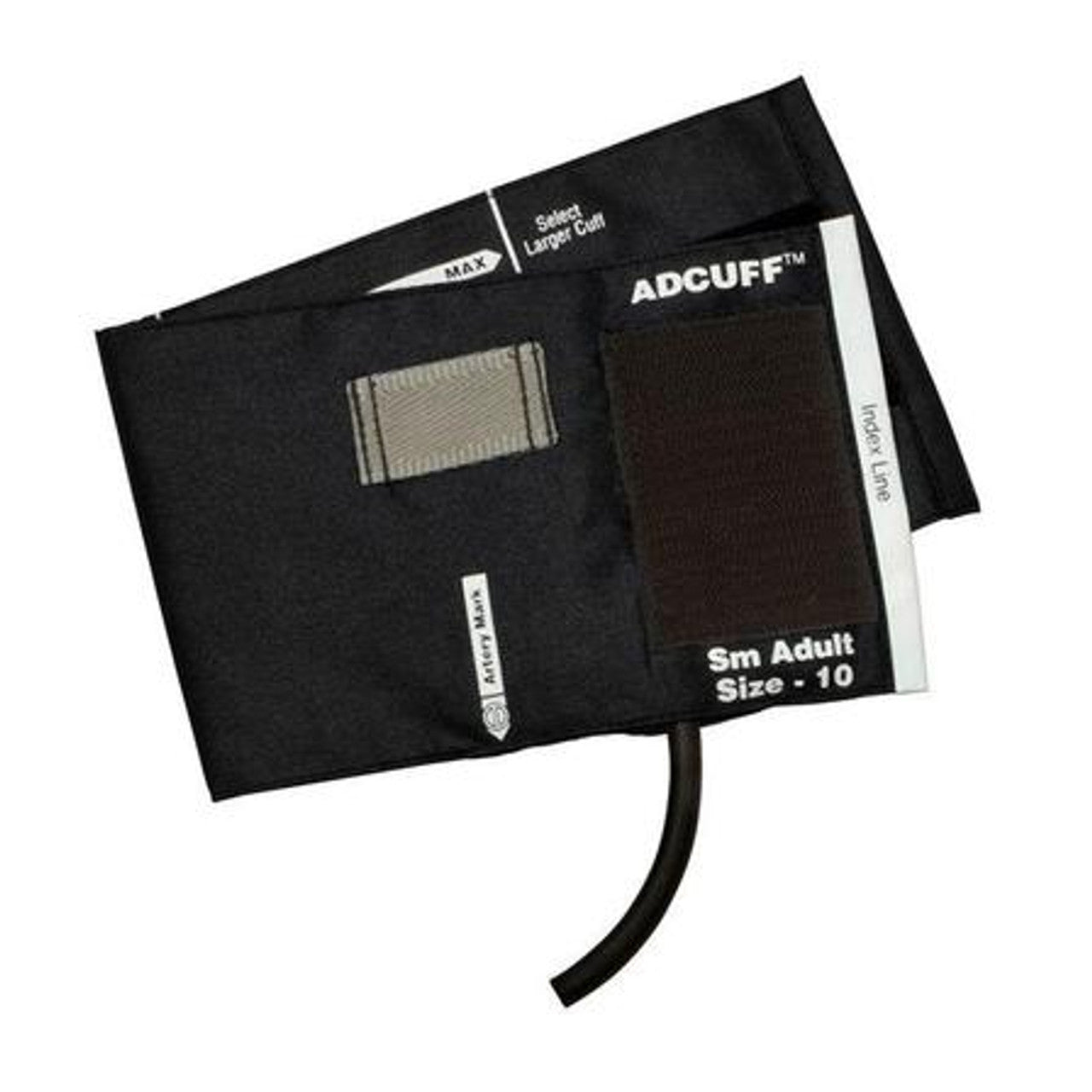 ADC-845-10SABK-1F ADCUFF & Bladder, 1 Tube w/891 Small Adult, Black, LF