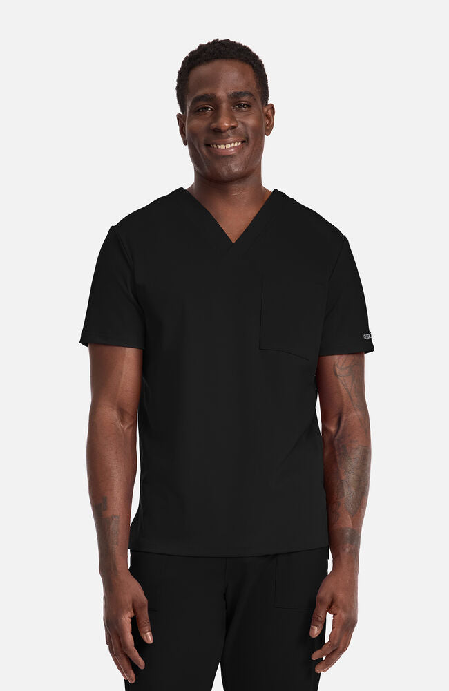 Cherokee Medical Achieve Men's 1-Pocket STRETCH V-Neck Knit Scrub Top