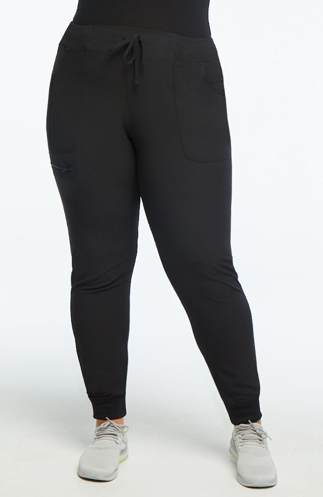 Break On Through by HeartSoul Women's Low Rise Tapered Leg Pant Drawstring Jogger - Tall