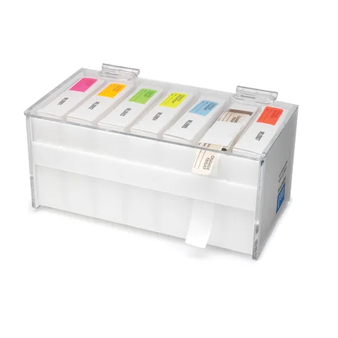 Bowman Dispensers/Marketlab-2031 Medium Label Box Dispenser with Slotted Front
I.V. Daily Change Box Label Dispenser • 10"W x 5"D x 4.375"H