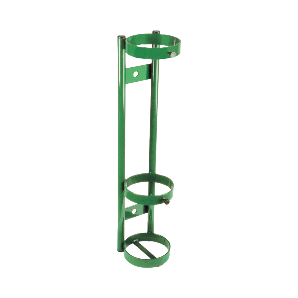 Mada Medical- 2036-Green painted wall bracket for M9, C, D, E size cylinders 1/Ea