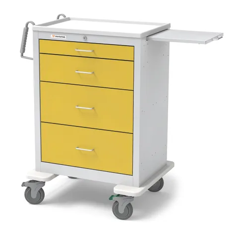 Marketlab-20744 4-Drawer Steel Isolation Cart with Key Lock, Standard • 29"W x 24.5"D x 42"H, 1/ea