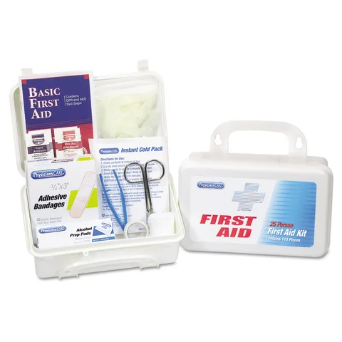 Hopkins Medical/Marketlab-21855 First Aid Kit • For Use By Up to 25 People, 1/ea