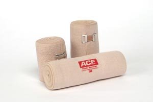 3M-207430 ACE - Elastic Bandage 2 Inch X 5 Yard Standard Compression Clip Detached Closure Tan NonSterile - 207430