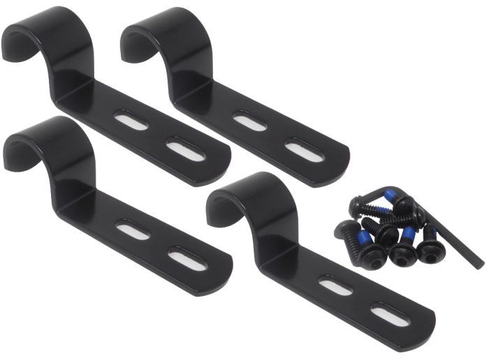 Therafin-32617H-Drop Hook, 1" Drop - 7/8" Diameter w/ Hardware, Black