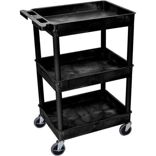 Luxor 24 x 18" Three-Shelf Utility Cart