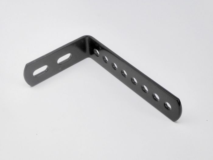 Therafin-32614B-L-Bracket, 8 Hole, Black