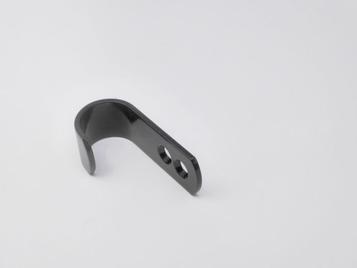 Therafin-32601B-J-Bracket, 2 Hole - 1" Diameter, Black