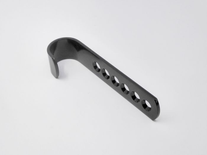 Therafin-32616B-J-Bracket, 6 Hole - 7/8" Diameter, Black