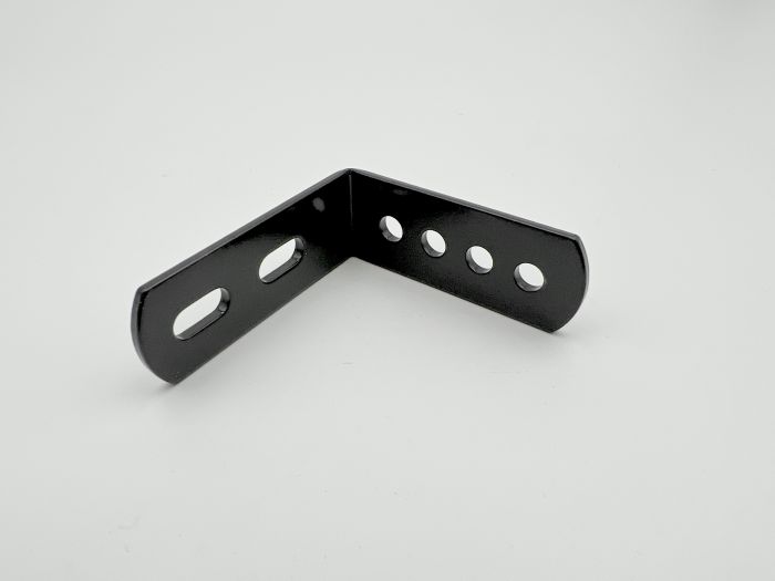 Therafin-32613B-L-Bracket, 4 Hole, Black