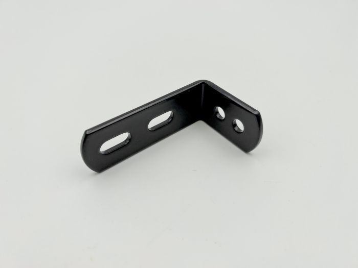 Therafin-32612B-L-Bracket, 2 Hole, Black