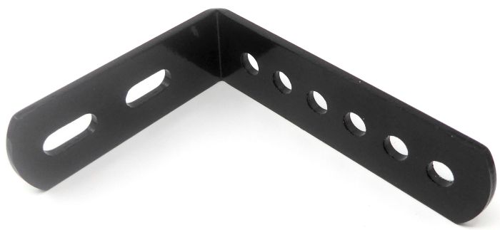 Therafin-32659B-L-Bracket, 6 Hole, Black