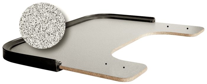 Therafin-33282-26.5W x 22D Grey Tray, 18 x 11 BC, PVC Rim & Mounting Holes