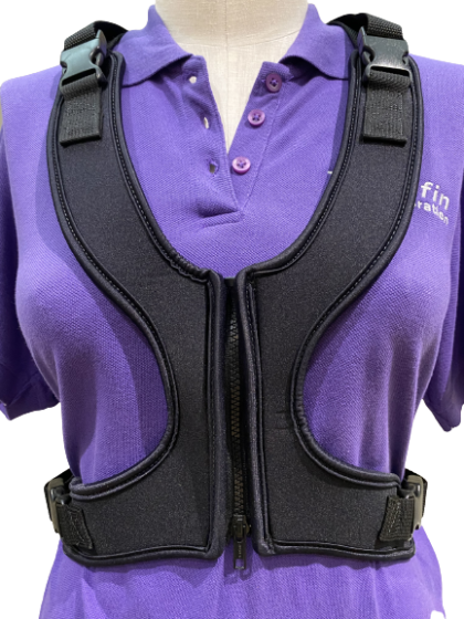 Therafin-30430-Chaleco, dinámico, con cremallera, ajustado (para mujer), señorita