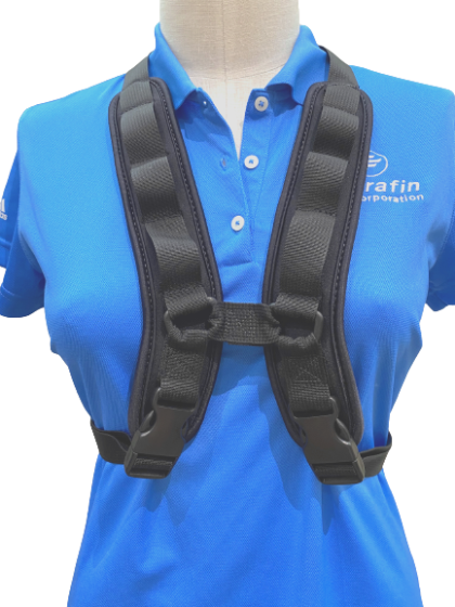 Therafin-30520-Arnés, estilo X, acolchado con correas reforzadas y extendidas, mediano