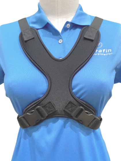 Therafin-30458-Chaleco dinámico con correas extendidas, con ribete (para mujer), mediano