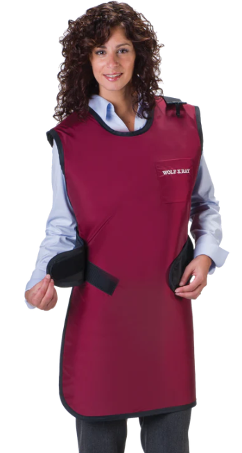 Wolf X-Ray Protective Apron Easy Wrap, Small, Lead Free 22" x 37"