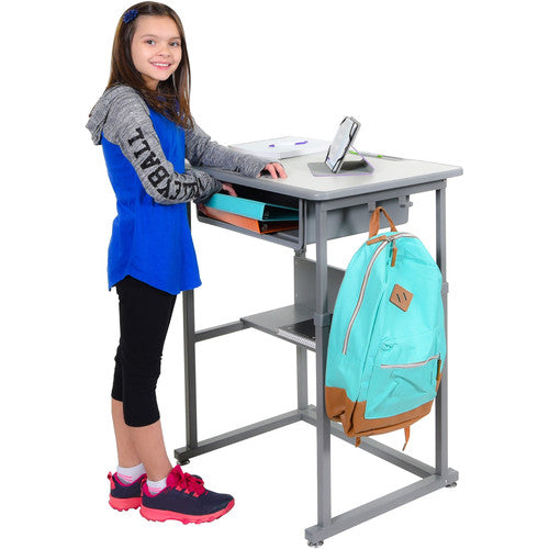 Luxor-STUDENT-M Manually Adjustable Student Sit Stand Desk