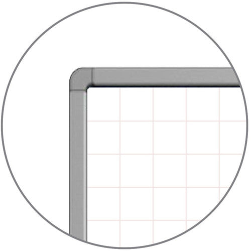 Luxor Mobile Magnetic Double-Sided Ghost Grid Whiteboard