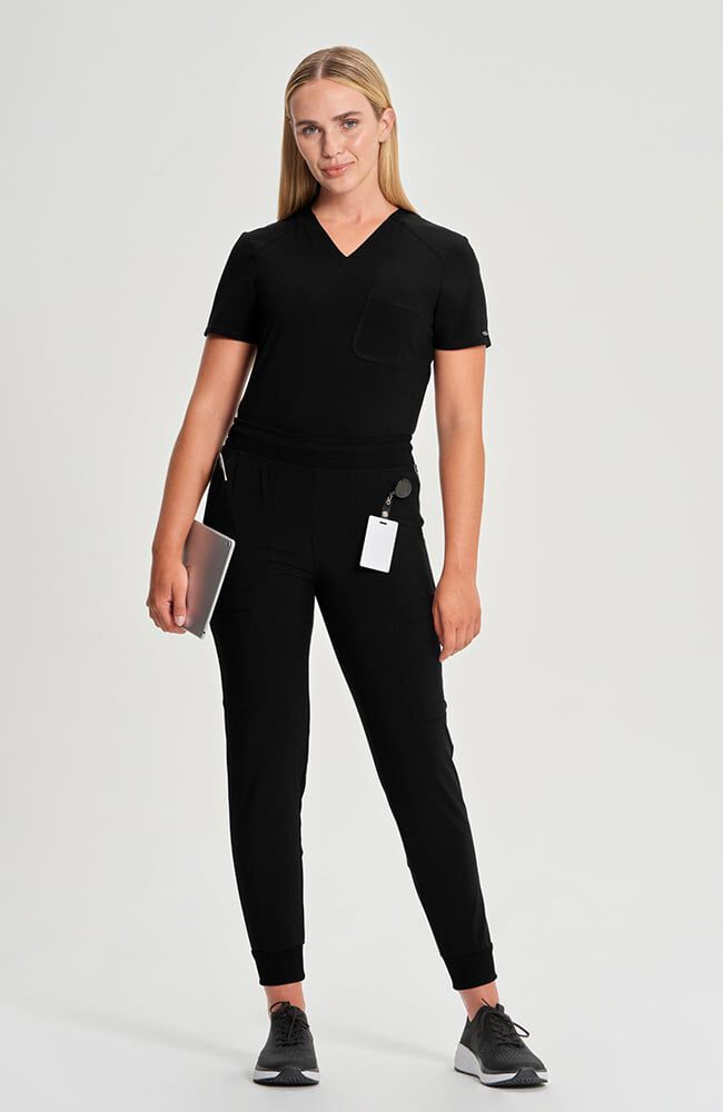 Infinity Women's Rib Trim 6-Pocket Jogger Scrub Pant - Regular