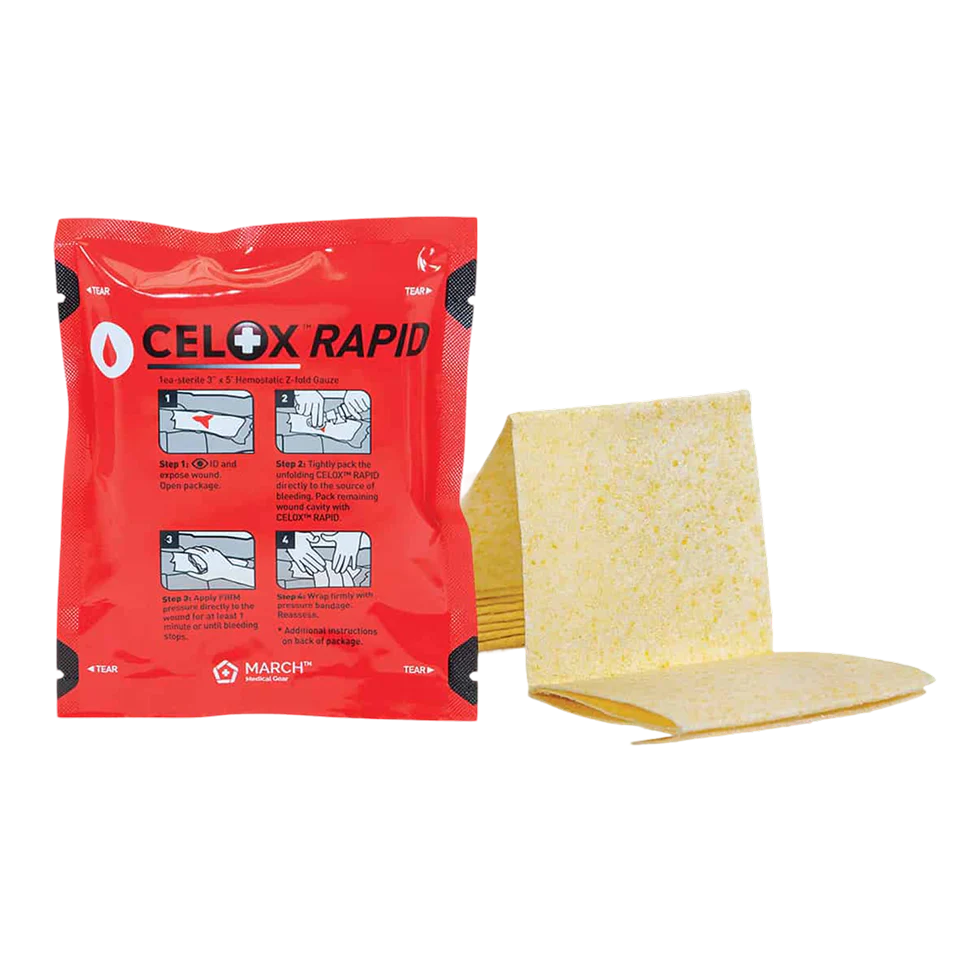 Safeguard Medical-30-215 Celox Rapid Hemostatic Gauze - 3" x 5'