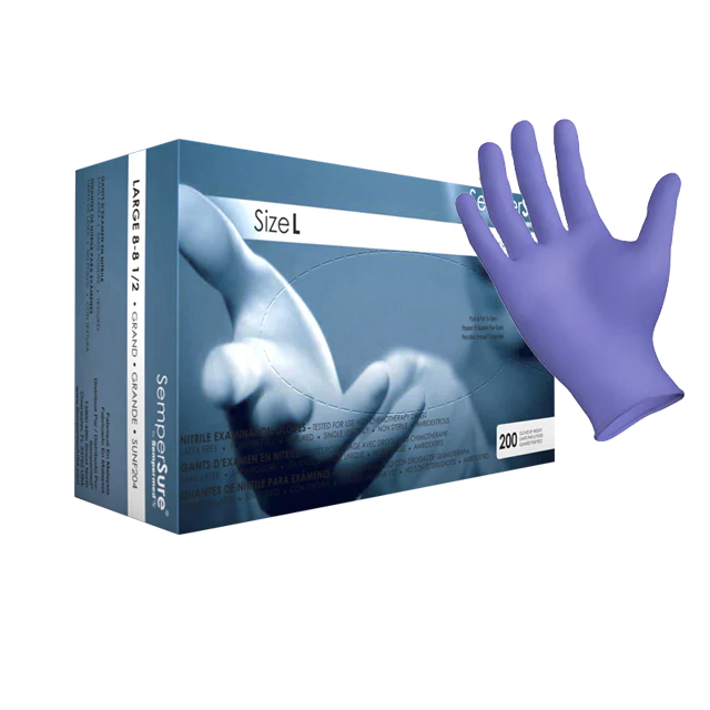 Sempermed-SUNF205 SemperSure Nitrile Exam Powder Free Textured, Accelator-Free, XL