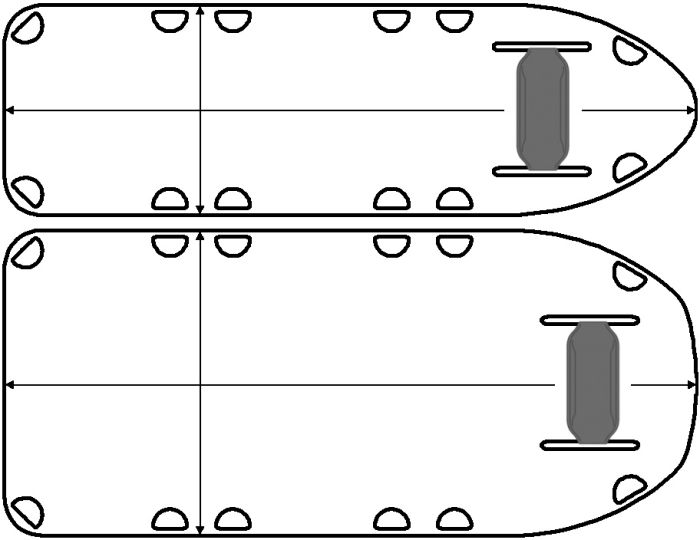 Therafin-32757-Patient Mover, Deluxe w/ Neck Pillow, 1/4" White HDPE, 72" x 22"