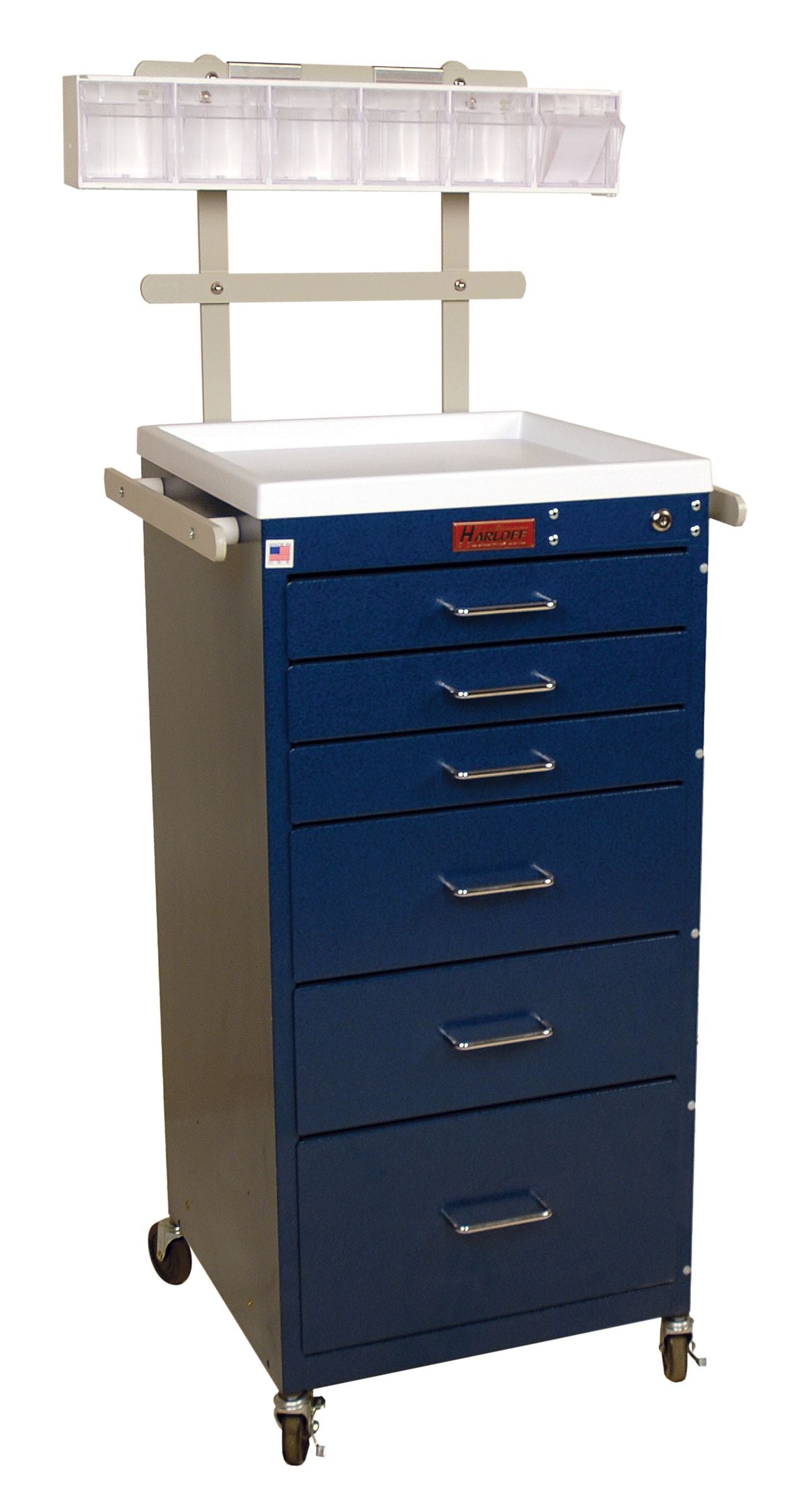 Harloff Mini Line 6 Drawer Key locking Cart