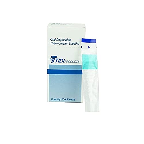 TIDI Products-20634 Digital Oral Thermometer Sheaths 500 Units per Box, 10 Boxes per Case.
