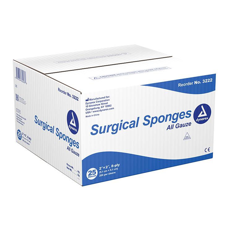 Dynarex Surgical Gauze Sponges - Non-Sterile