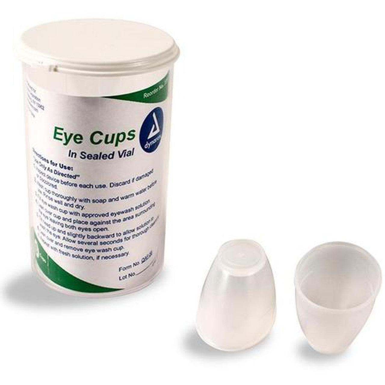 Dynarex 3380 Eye Cups in Sealed Vial