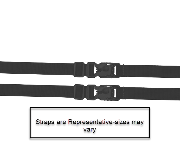 Therafin-Soft Toe Straps with Magnetic Proximity Buckle-Pair