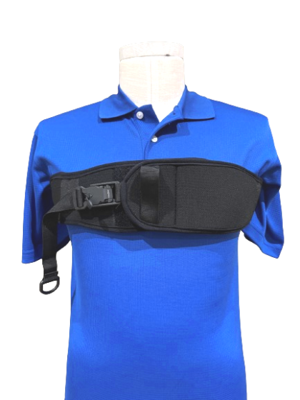 Therafin-Chest Strap, TheraFit Stretch, 2-Piece w/ Hook-N-Loop Adj, 1" Safety Strap with Magnetic Proximity Buckle