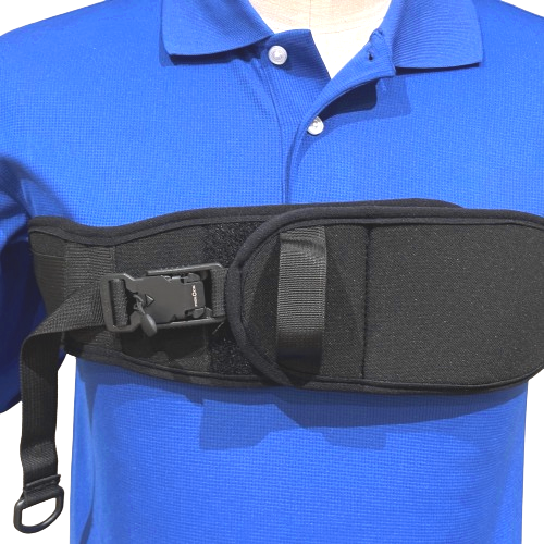 Therafin-Chest Strap, TheraFit Stretch, 2-Piece w/ Hook-N-Loop Adj, 1" Safety Strap with Magnetic Proximity Buckle
