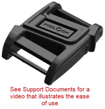 Therafin-36086-Hip Belt, 1.5" Single Front Pull, Magnetic Proximity Slide Buckle w/ Clips